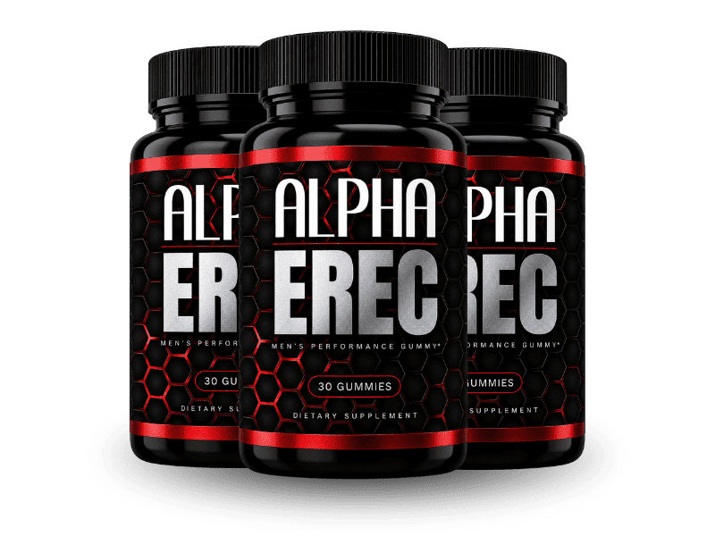AlphaErec™ men's performance gummy — 3 bottles, free shipping